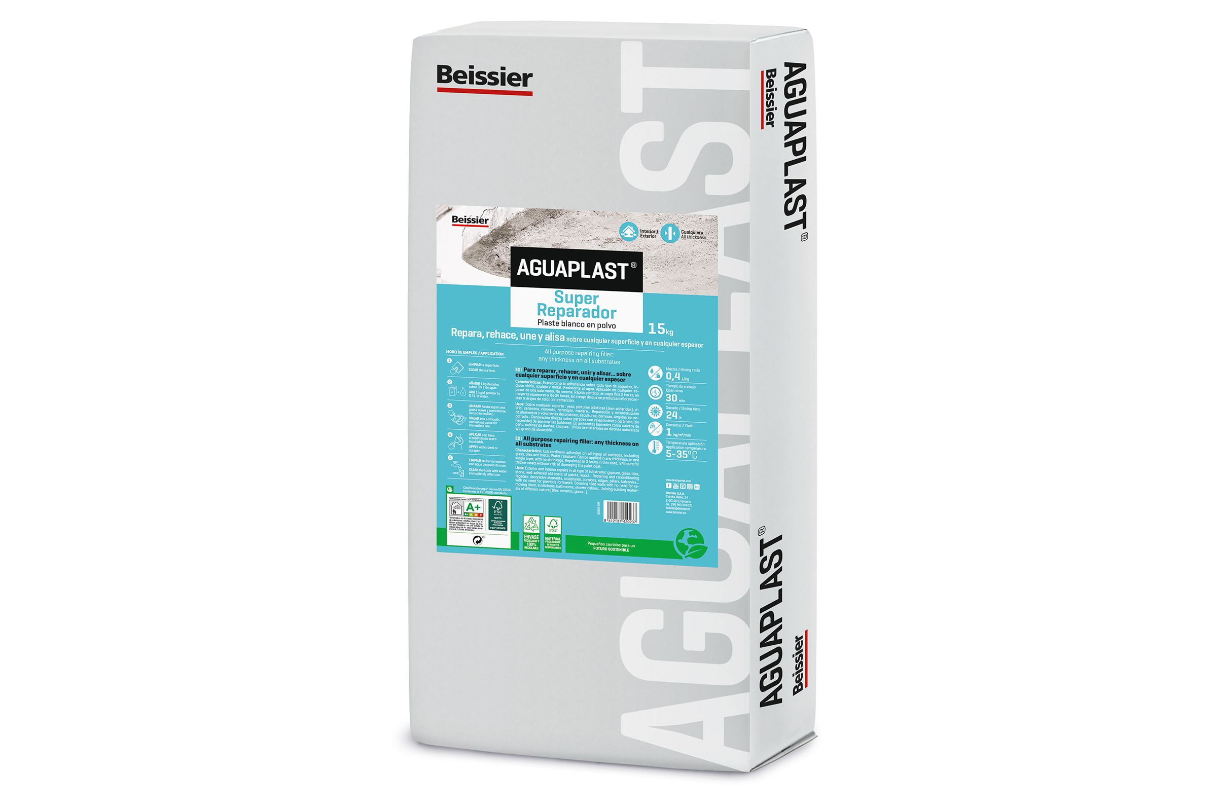 AGUAPLAST MADERA BEISSIER 125ML Reparador Especializado