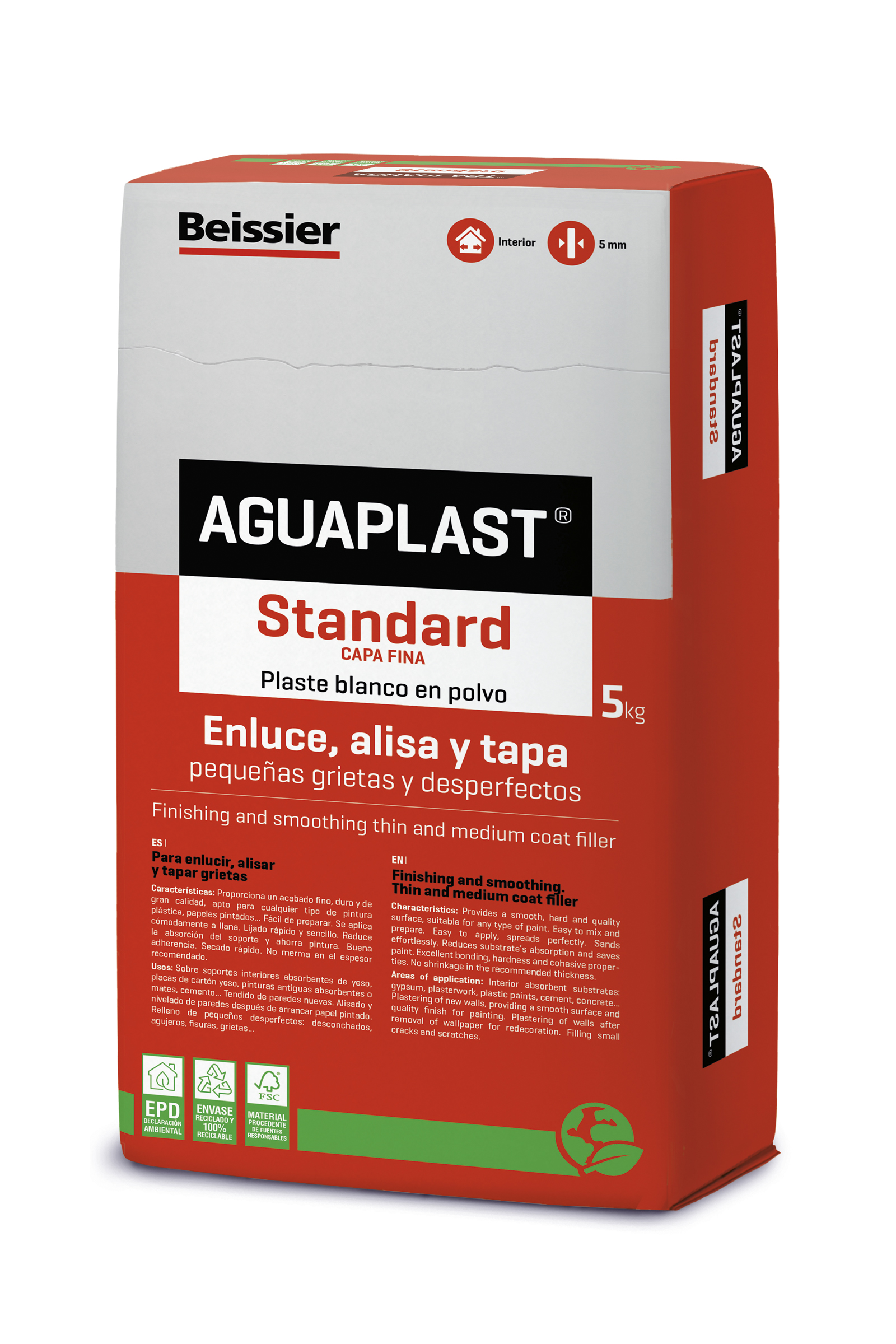 Aguaplast Standard - Beissier - Alisado y reparación - Tot Color