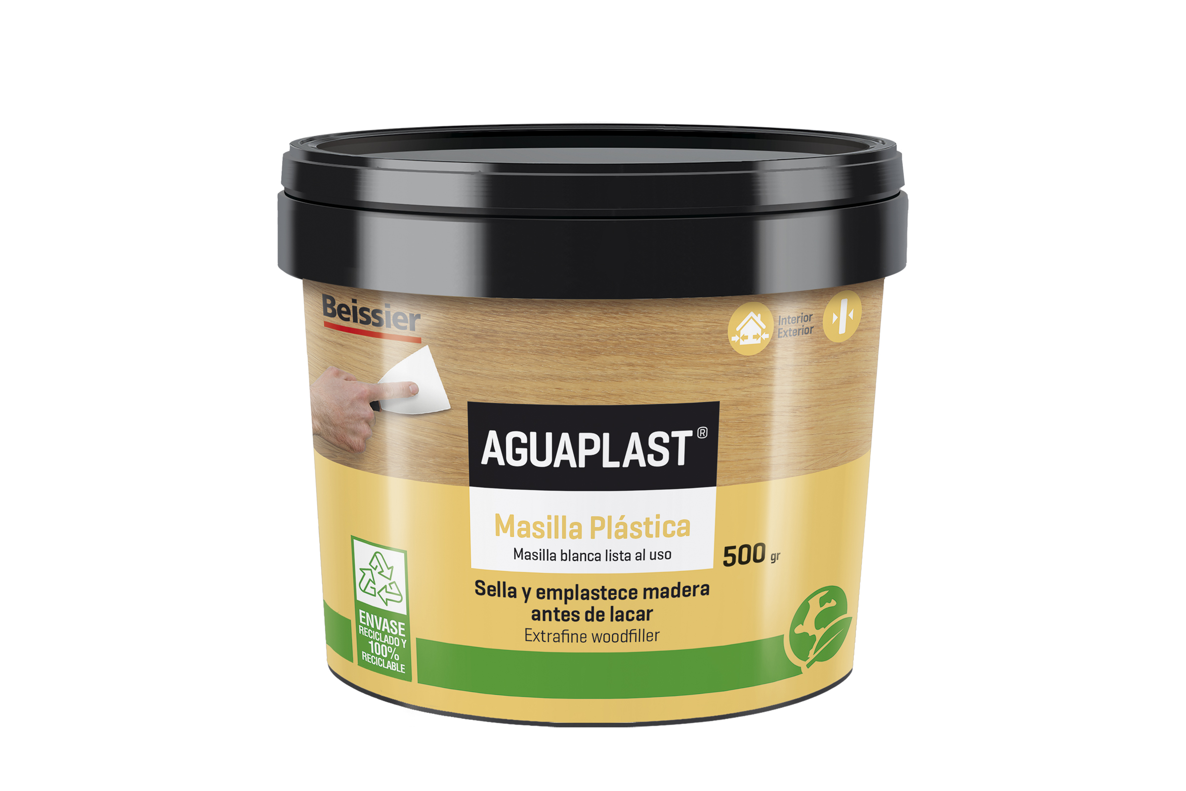 Beissier Aguaplast Masilla plástica (Blanco, 500 g)